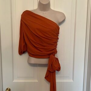 Amanda Uprichard one-shoulder top